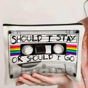 New Stranger Things Retro Cassette Tape Cosmetic Pouch